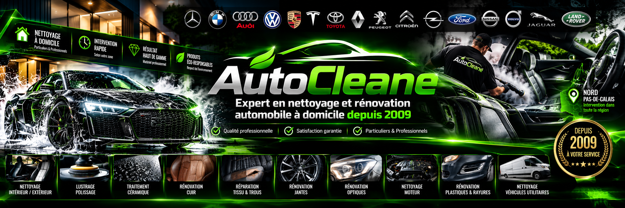 Auto Cleane — le nettoyage et la rénovation de votre voiture par un expert